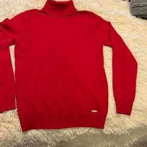 New never worn Calvin Klein Red Sweater. Excellent condition. Beautiful.